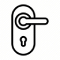 Lever door handle icon