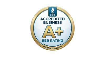 BBB A+ rating accreditation logo